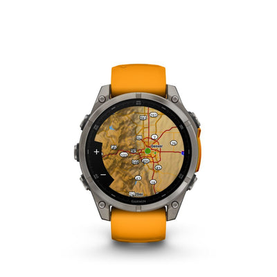 Garmin Fenix 8 51mm AMOLED Sapphire (Titanium with Spark Orange/Graphite Silicone Band)