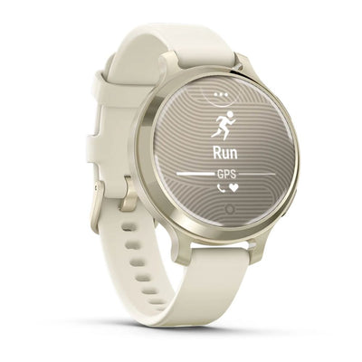 Garmin Lily 2 Active (Cream Gold with Bone Silicone Band)