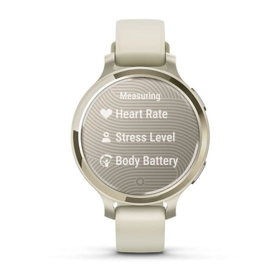 Garmin Lily 2 Active (Cream Gold with Bone Silicone Band)