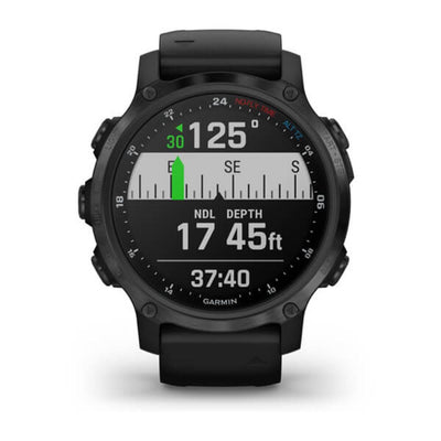 Garmin Descent Mk2S (Carbon Grey DLC with Black Silicone Band)