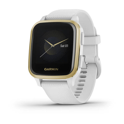 Garmin Venu SQ (White with Light Gold Bezel)