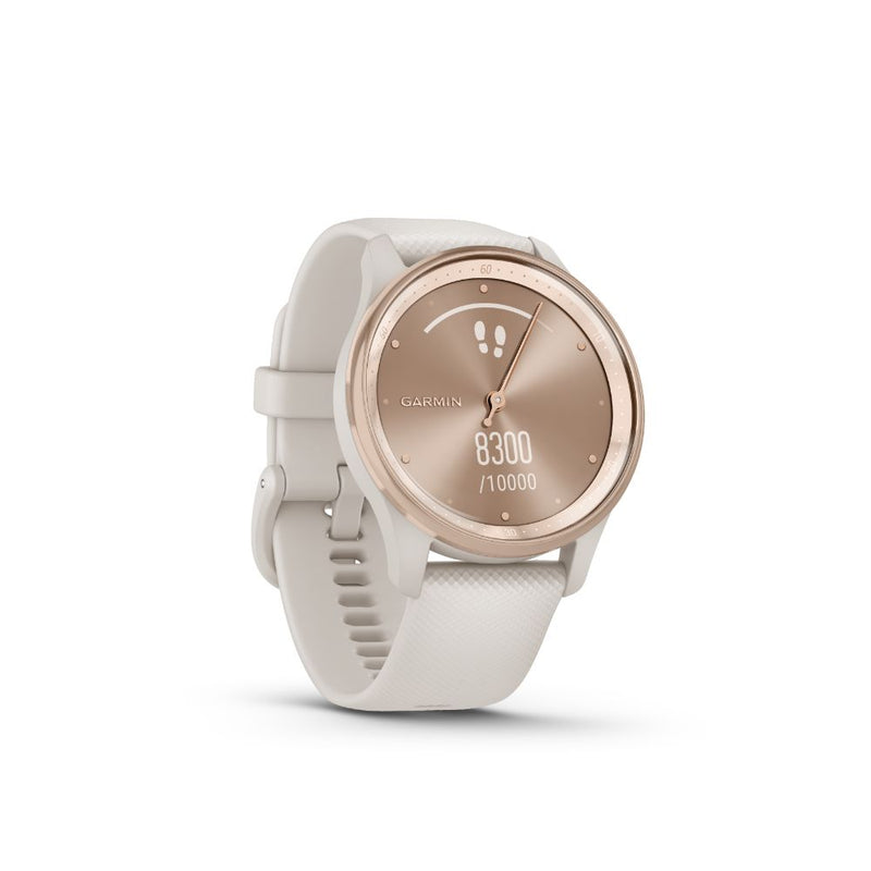 Garmin vivomove Trend (Peach SS with Cream Case and Band)