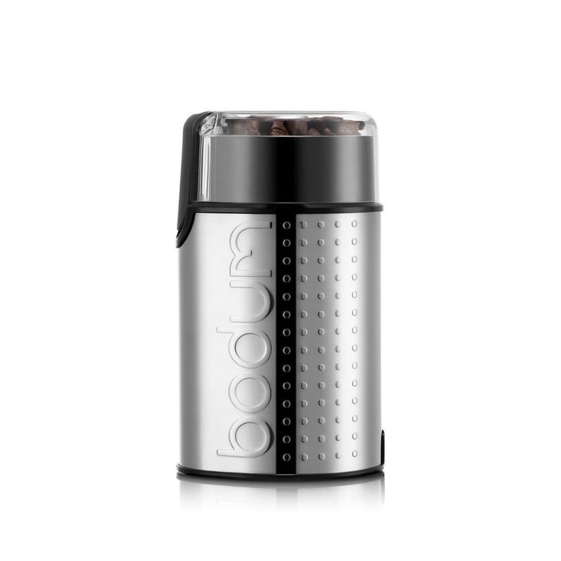 Bodum Bistro Electric Coffee Grinder 150W (Black) Silver