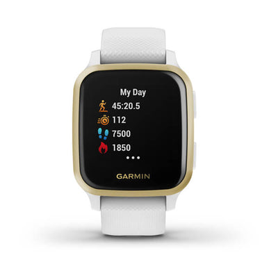 Garmin Venu SQ (White with Light Gold Bezel)