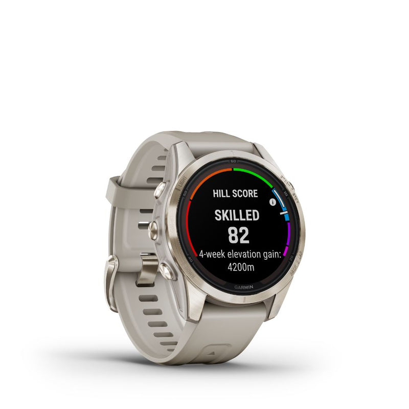 Garmin Fenix 7S Pro Sapphire Solar (Gold with Light Sand Band)