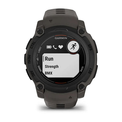 Garmin Instinct E – 40 mm Black with Charcoal Silicone Band