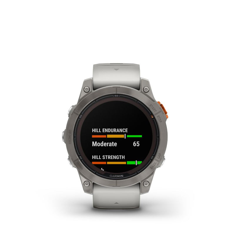 Garmin Fenix 7 Pro Sapphire Solar (Titanium with Grey and Orange Band)