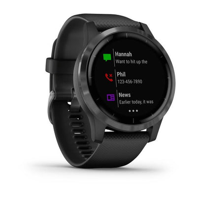 Garmin vivoactive 4, Black with Slate Hardware