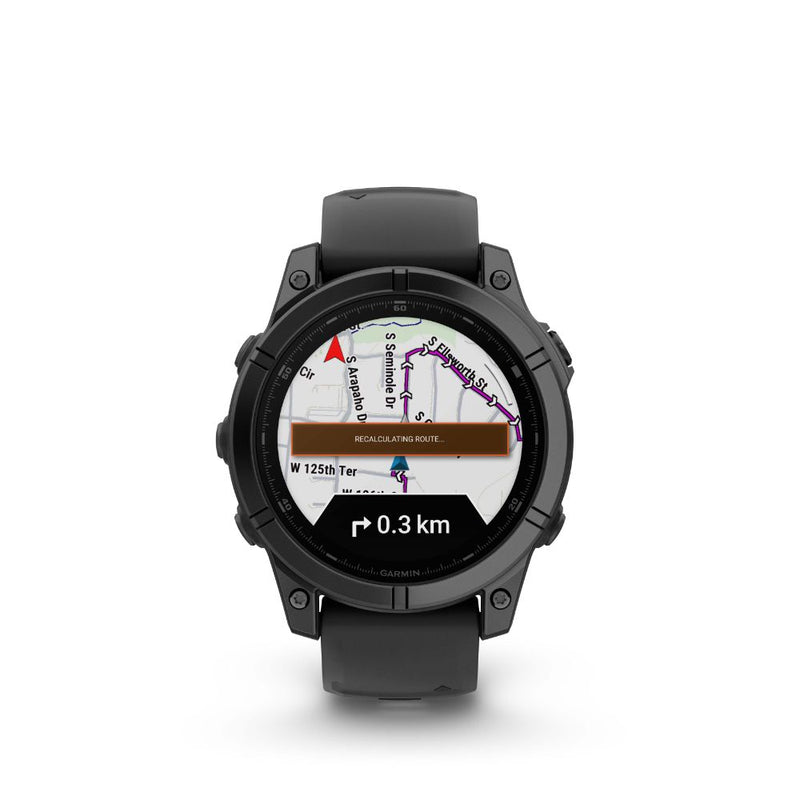 Garmin Fenix E 47mm AMOLED (Slate Grey Steel with Black Silicone Band)