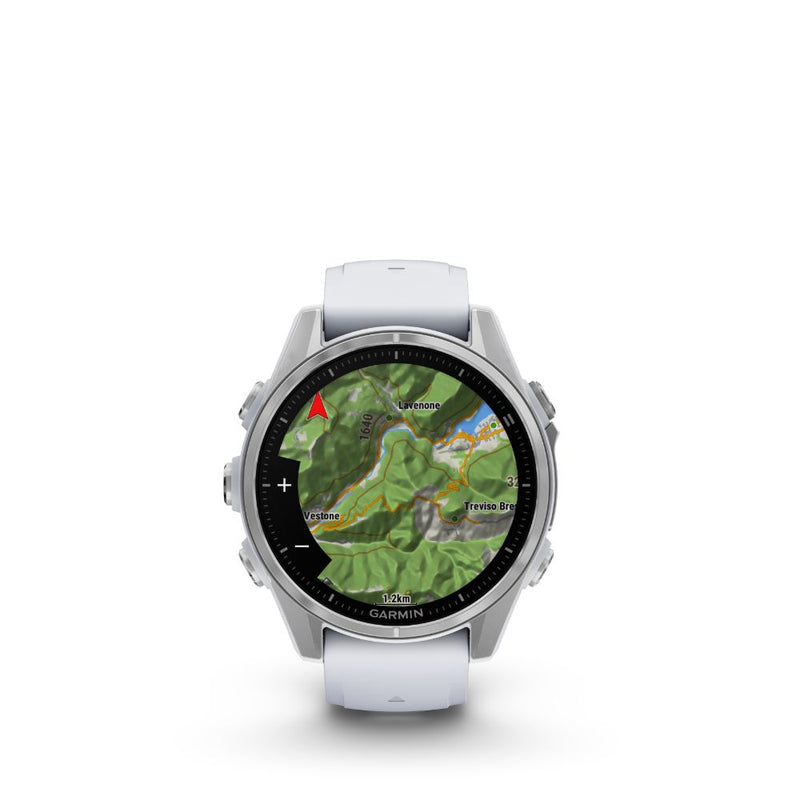 Garmin Fenix 8 43mm AMOLED (Sliver with Whitestone Silicon Band)