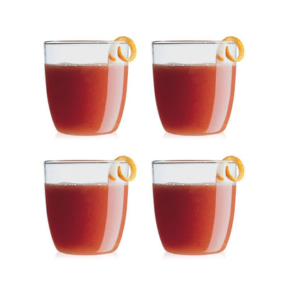 Bodum Kvadrant Juice Glasses 200ml 4 Piece Set