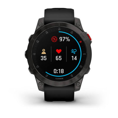 Garmin Epix (Black/Carbon Grey DLC Titanium with Silicone Band)