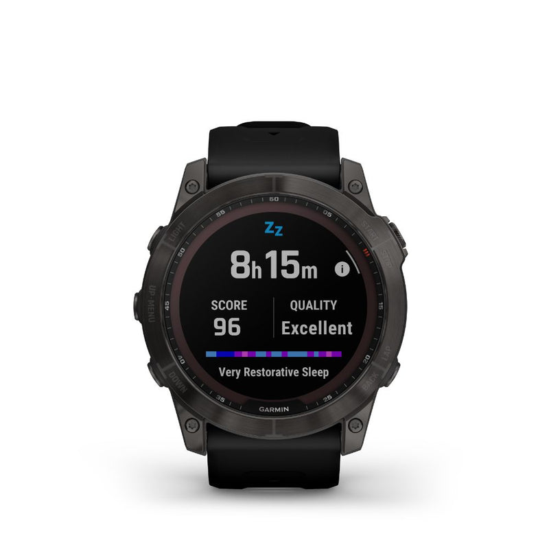 Garmin Fenix 7X Sapphire Solar (Carbon Grey DLC Titanium with Black Band)