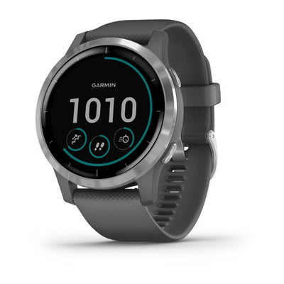 Garmin vivoactive 4, Shadow Gray with Silver Hardware