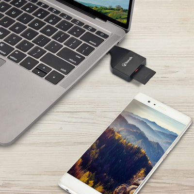 Bonelk USB-C to MicroSD/SD Adapter (Black) null