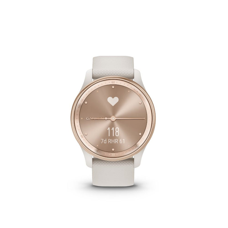 Garmin vivomove Trend (Peach SS with Cream Case and Band)