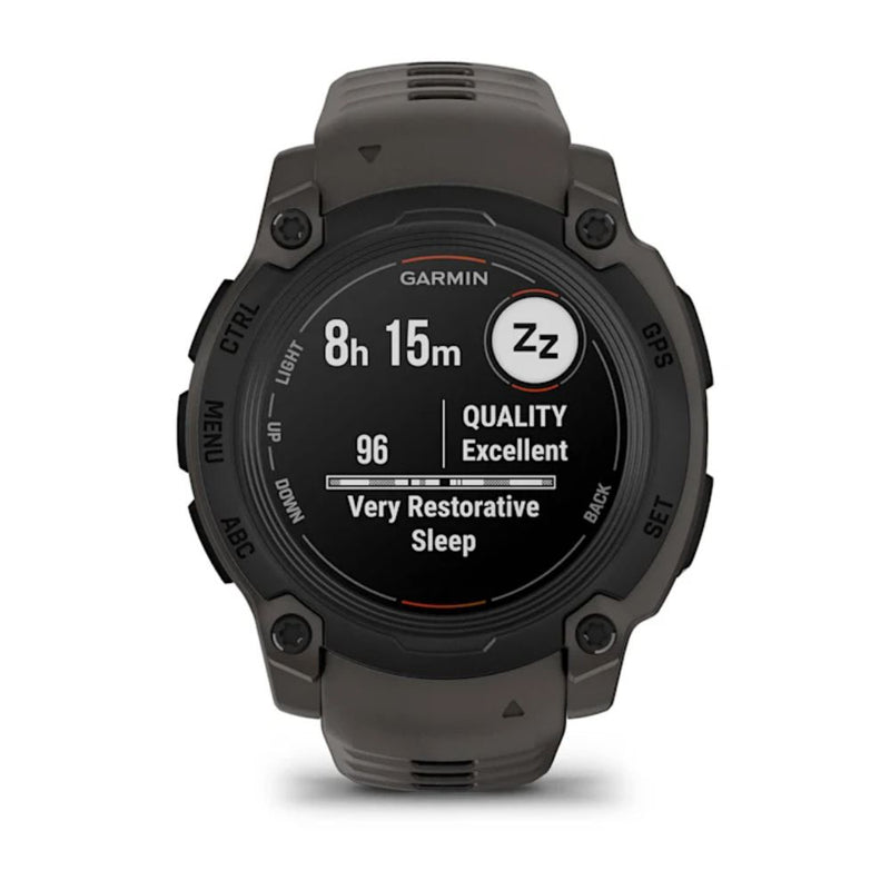 Garmin Instinct E – 45 mm Black with Charcoal Silicone Band