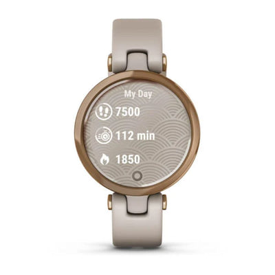 Garmin Lily Sport Edition (Light Sand with Rose Gold Bezel and Silicone Band)