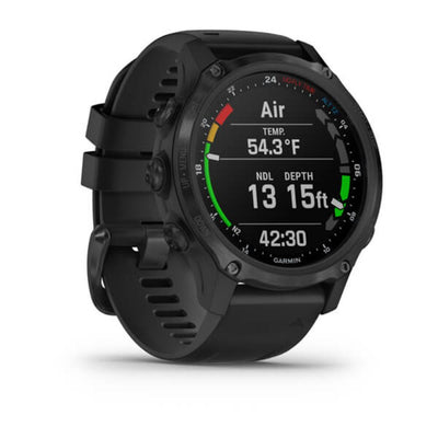 Garmin Descent Mk2S (Carbon Grey DLC with Black Silicone Band)