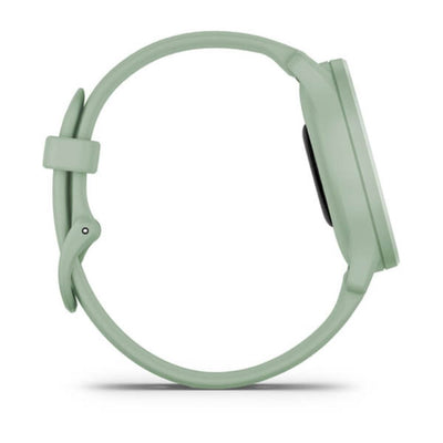 Garmin Vivomove Sport (Cool Mint Case and Silicone Band with Silver Accents)