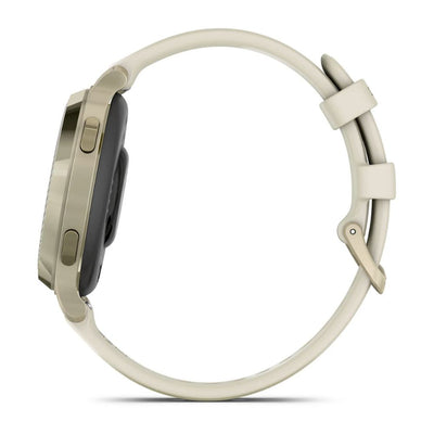 Garmin Lily 2 Active (Cream Gold with Bone Silicone Band)